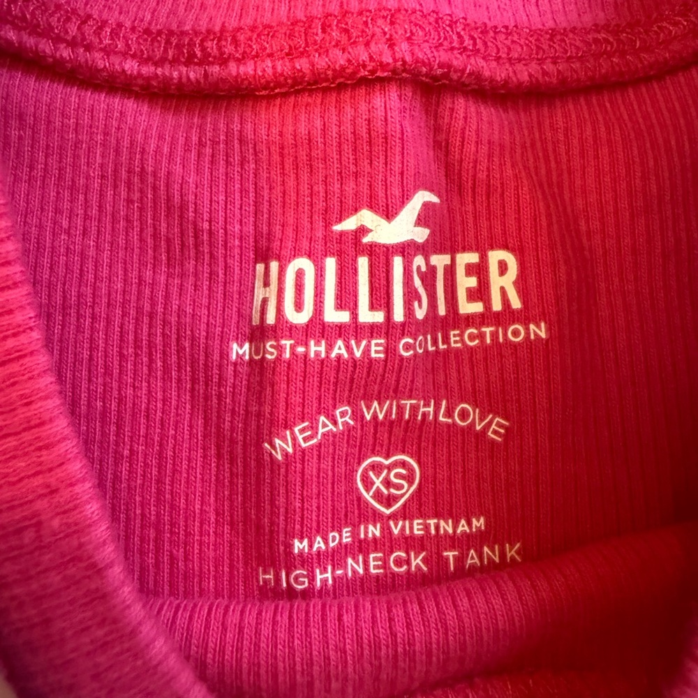 Hollister Fuchsia High-Neck Tank